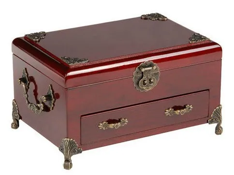 43*30 мм декоративная подарочная коробка для ног, угловая античная деревянная Палетка, коробка для ног с пряжкой, оборудование для ухода за ногами из сплава