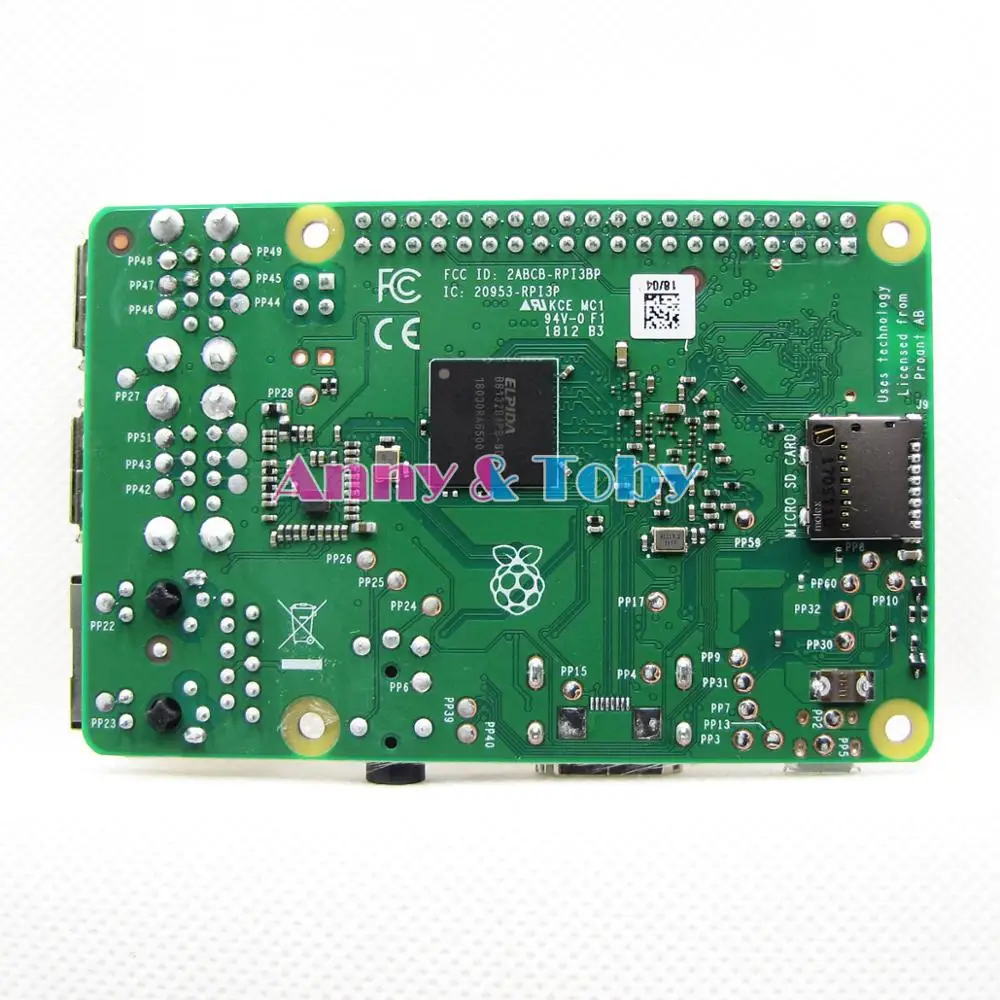 Версия Element14: Новинка 2018 оригинальный бортовой Wi Fi/Bluetooth Pi 3B + PI3 B Plus BCM2837B0 1 ГБ SDRAM