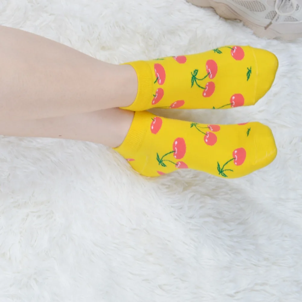 SANZETTI, 9 пар/лот, летние женские повседневные короткие носки, новинка, цветные женские короткие носки из чесаного хлопка, носки-лодочки в стиле Харадзюку