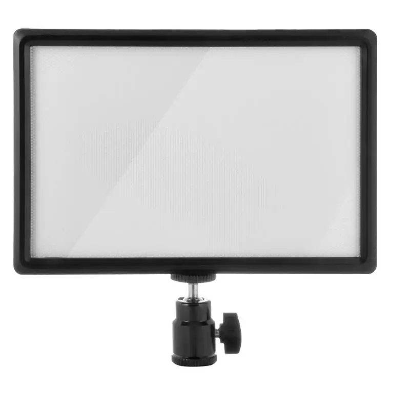 

LED Light Panel 3300K-5600K LED Video Light LCD Display Screen with Hot Shoe Ball Mount