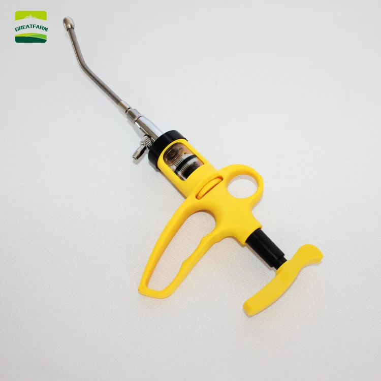 

5ml/10ml Continuous syringe injector infusion device pig/cattle/sheep/chicken vaccine injection Veterinary drench gun