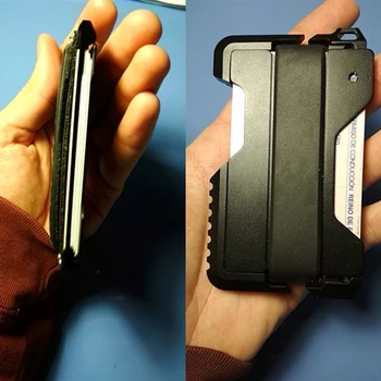 

EDC Outdoor Pocket Wallet Tactical Multi-function Wallet Card Metal Clip Package Army Fans Equipment With Bottle Opener