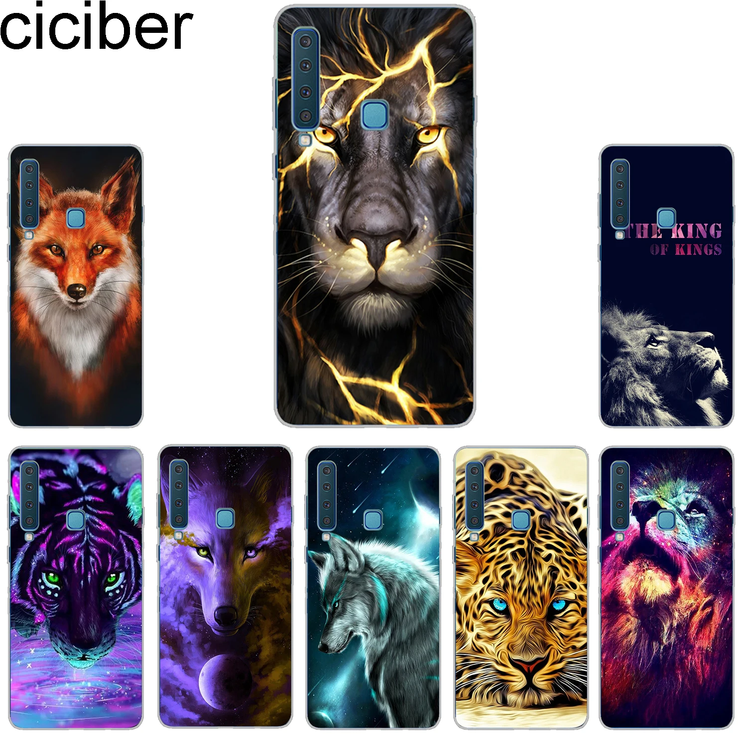 Ciciber чехол для телефона Samsung Galaxy A6 A8 A7 A9 Plus 2018 Star мягкий TPU A5 A3 2016 2017 A6S Animal |
