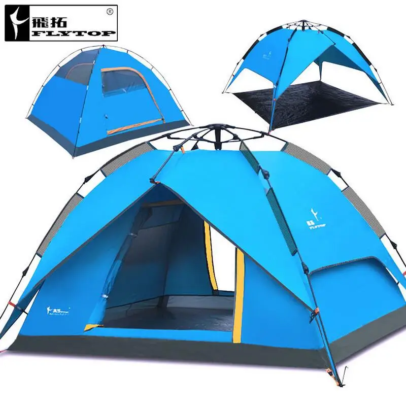 

FLYTOP Multifunction Automatic Tourist Tent 3 Person Outdoor Travel Tents Camping Family 4 Person Beach Fishing Tent gazebo