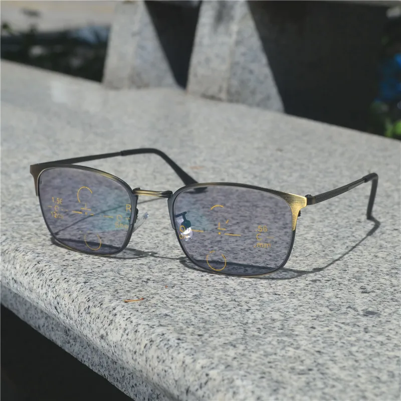 Переходные фотохромные многофокусные прогрессивные очки для чтения высокое качество дальнозоркость бифокальные очки UV400 NX