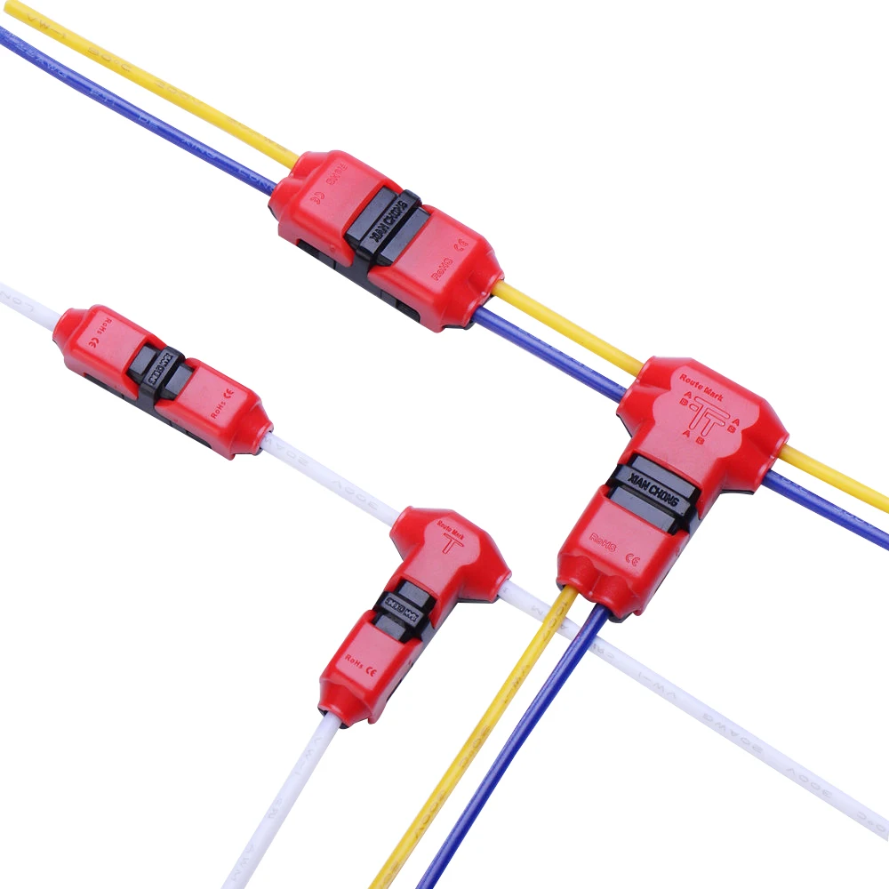 

5pcs Quick Splice Scotch Lock Wiring Wire Connector for 1pin 2pin 22-18AWG LED Strip Wire Car Audio Cable Terminals Crimp