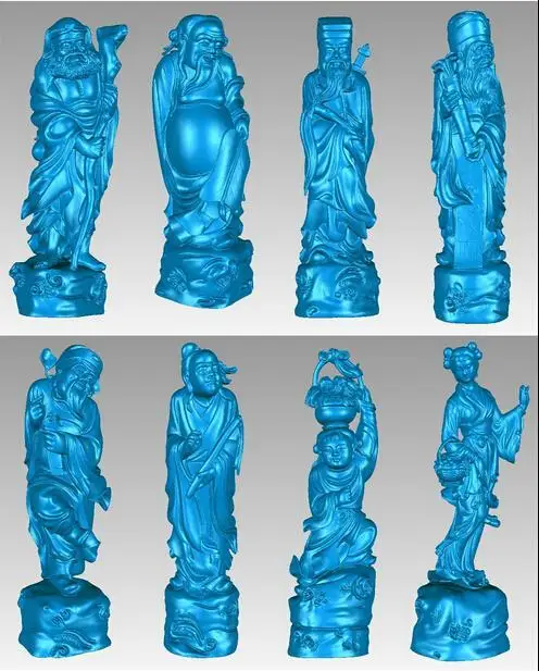 Новые 3D Модели CNC 3d печать рельефа в формате STL, восемь Бог долголетка Новые 3D Модели CNC 3d печать рельефа в формате STL, восемь Бог долголетка