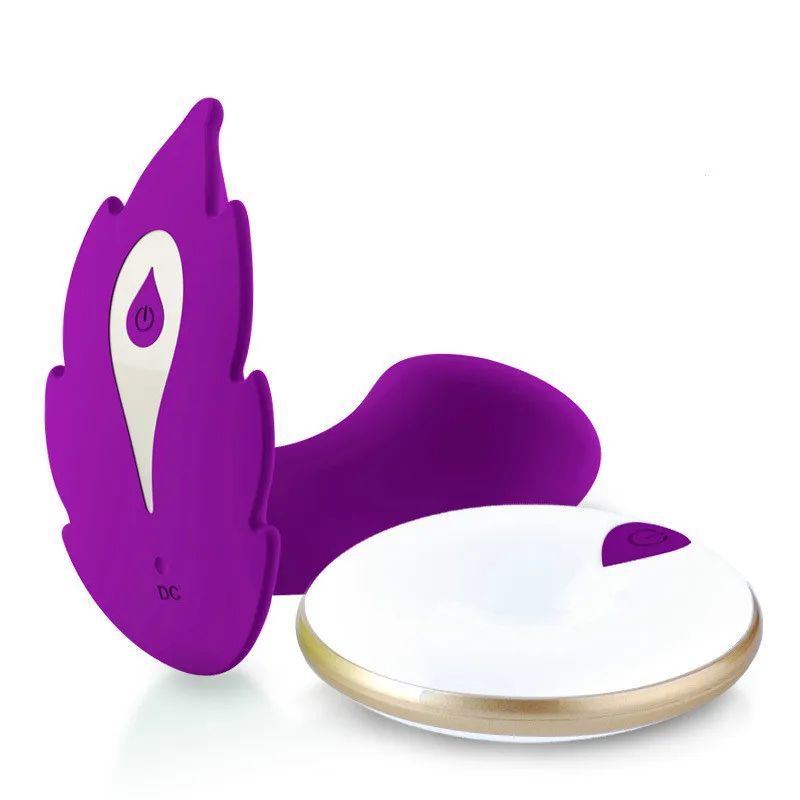  Omysky Charged Butterfly Vibrator Panties Wireless Remote Wearable Electric Shock Vibrator Strap On Dildo Sex Toys For Women 