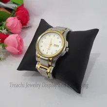 Рекламная 50 шт./партия 9X8X5 см Черная Кожаная подушка браслет держатель часы браслет цепочка показ Органайзер