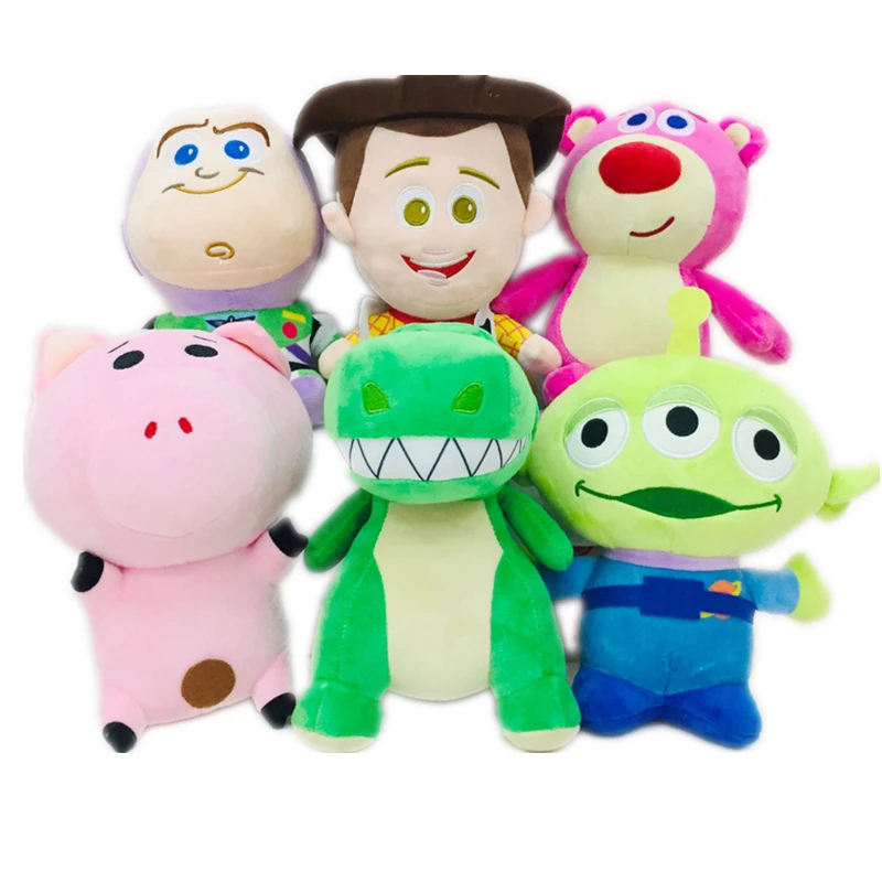

Disney Toy Story 4 toys Pixar Plush Woody Buzz Lightyear Forky Strawberry bear Alien toy story Model Toys For Children Gift