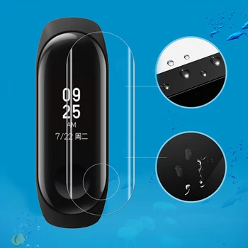 

3 5pcs For Xiaomi Mi Band 3 MiBand 3 Screen Protector Film Full Cover Anti-scratch Films for miband3 Watch Not Tempered Glass