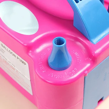

Mini Fashion Portable Electric Balloon Air Pump Inflatable Double Nozzle Gas Blower 220V Eu Plug