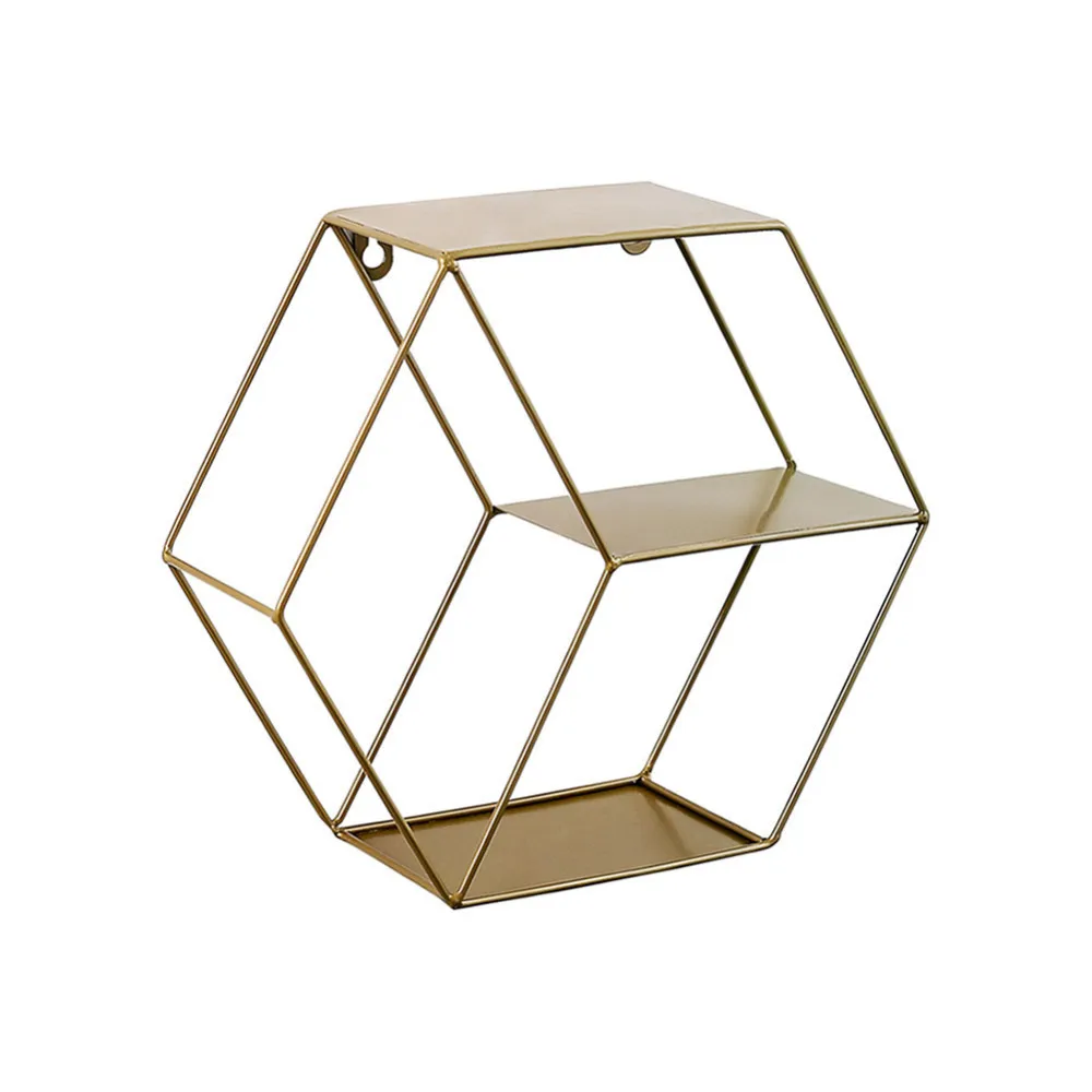 

3 Colors Wall-Mounted Metal Rack Circular Mesh Iron Shelf Euro Style Round Shelf Office Sundries Organizer Home Decor
