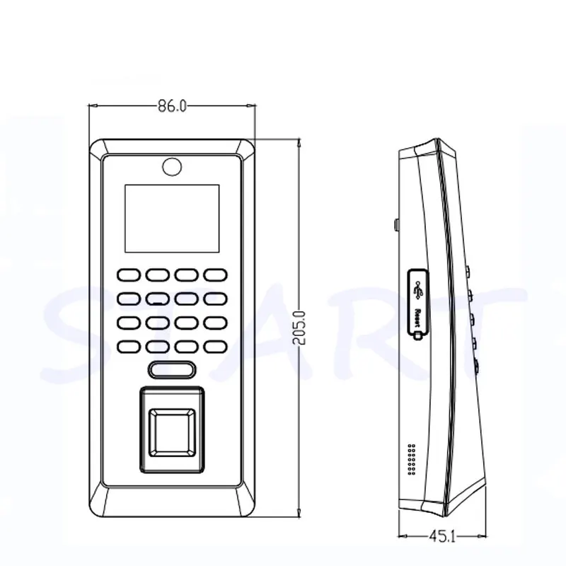 ZK F20/F21 SilkID доступа отпечатков пальцев Управление Tcp/ip MF/IC карты доступа к двери Управление Лер анти поддельные датчик отпечатков пальцев