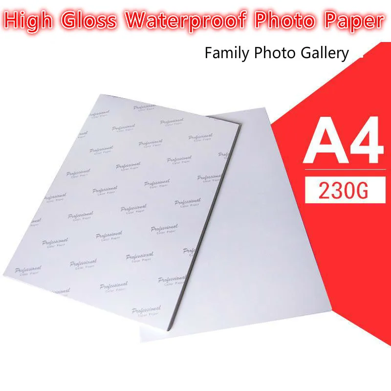 Новое поступление 40 листов Глянцевая 180 г A4 A3 4x6 фото с глянцевым покрытием водонепроницаемая бумага для струйных принтеров
