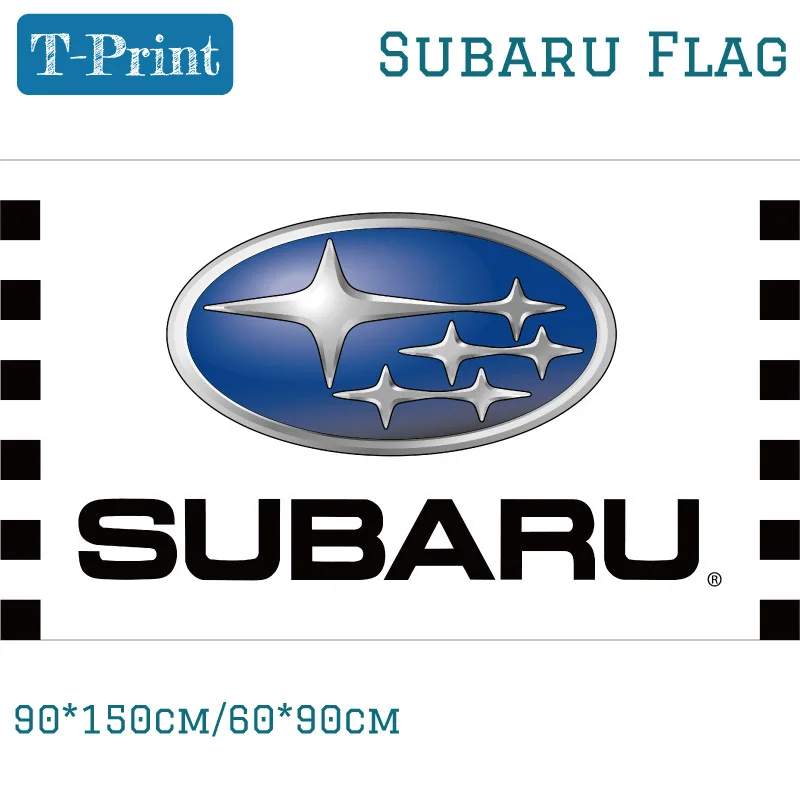 

Free Shipping 90x150CM 60*90cm Subaru Car Logo Off-road Race Flag Banner Decoration For Racing Party
