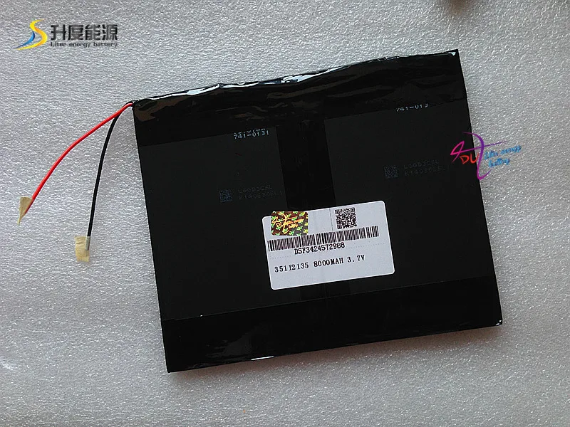 

35112135 3.7V,8000mAh,polymer lithium ion /Li-ion battery for tablet pc, for N10 A10 Quad Core, T90 Dual Core