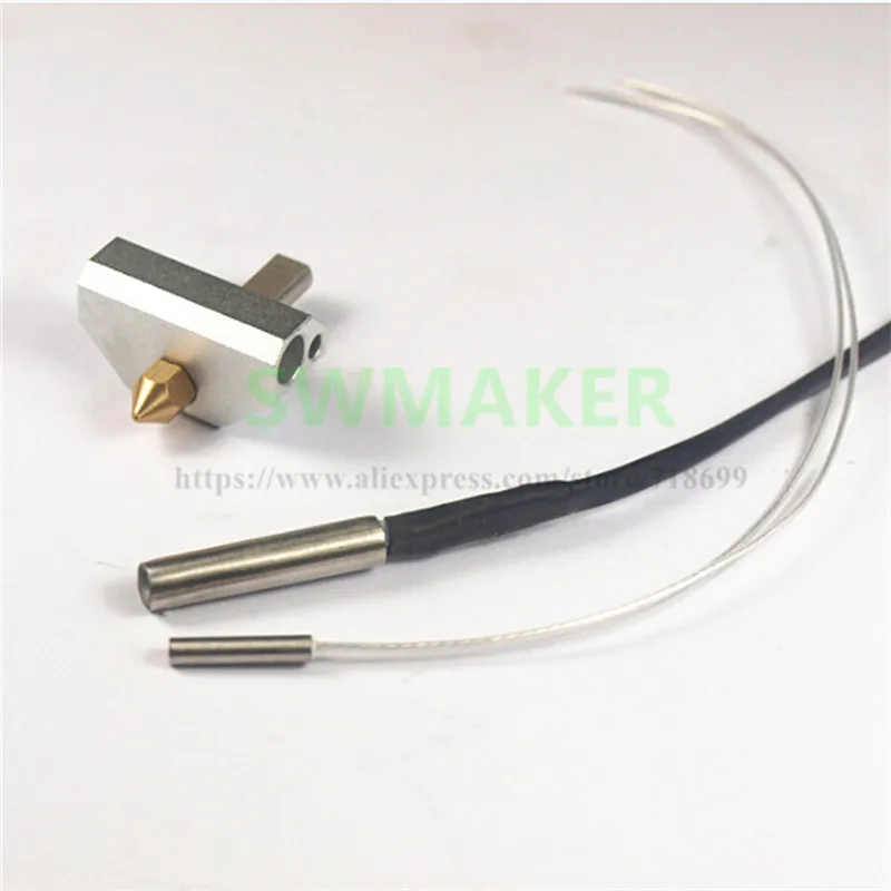 

Комплект Hotend UP для 3D-принтера, комплект головки экструдера в сборе с соплом 0,4 мм, нагревательный блок, цилиндрический датчик, нагреватель, каретка для 1,75 мм