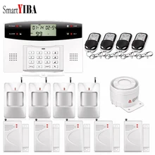 SmartYIBA Home Security Guard Alarmes Voice Prompt Home Security alarma Kits GSM Alarm System Home Alarm Motion Detection