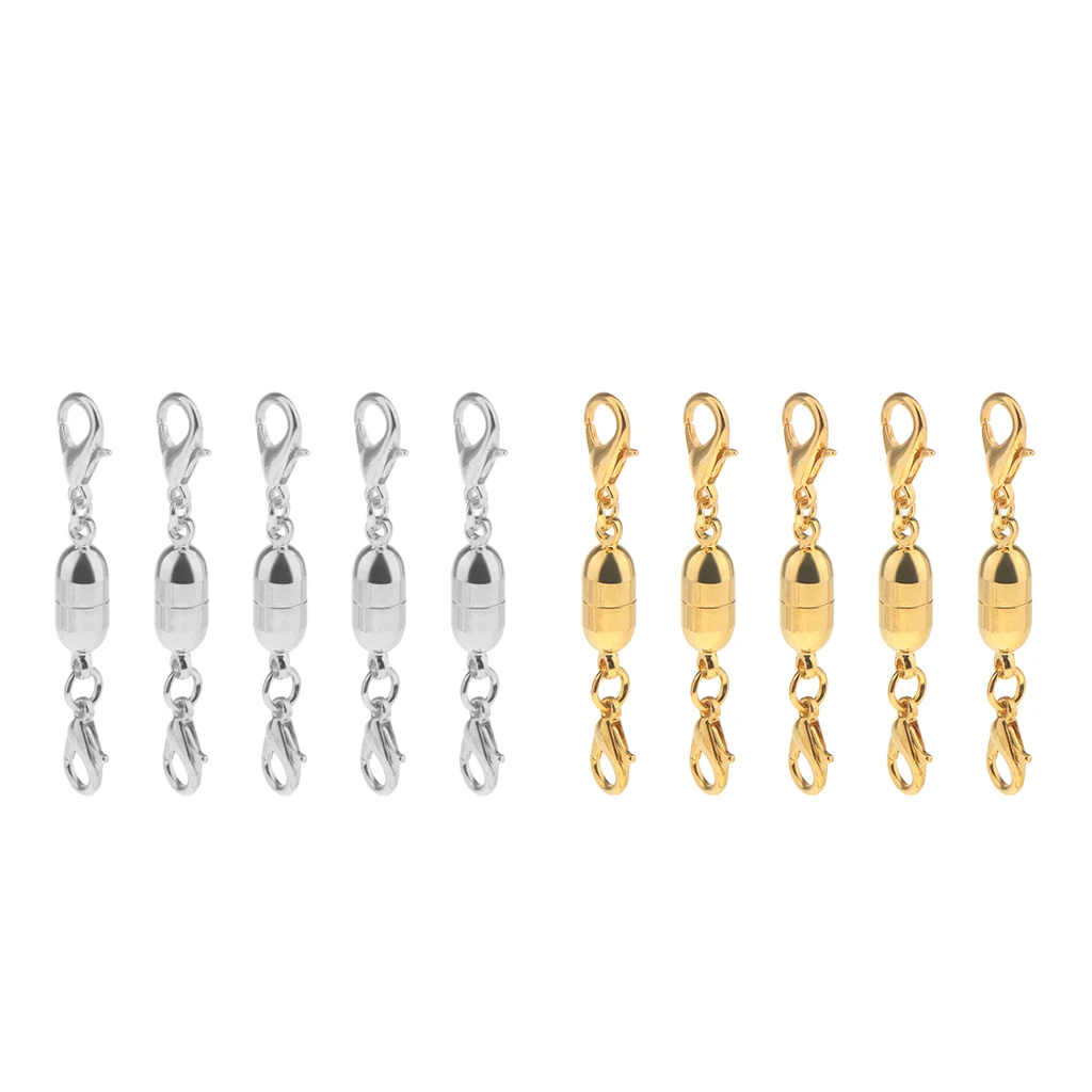 5 Pieces/Lot Two End Lobster Clasp Hook for Jewelry Converter Clasps Peanut Shape Fastener Lobster Claw Jewelry Findings