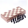 Juego de ajedrez internacional de madera plegable Juego de piezas Juego de mesa divertido juego de ajedrez colección portátil juego de mesa ► Foto 2/6