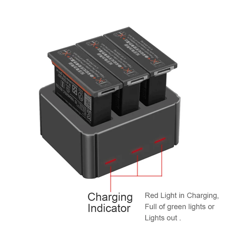 3 в 1 OSMO ACTION зарядное устройство TYPE-C вход 4,35 в литиевая зарядка Комплект для DJI OSMO ACTION аксессуары батарея