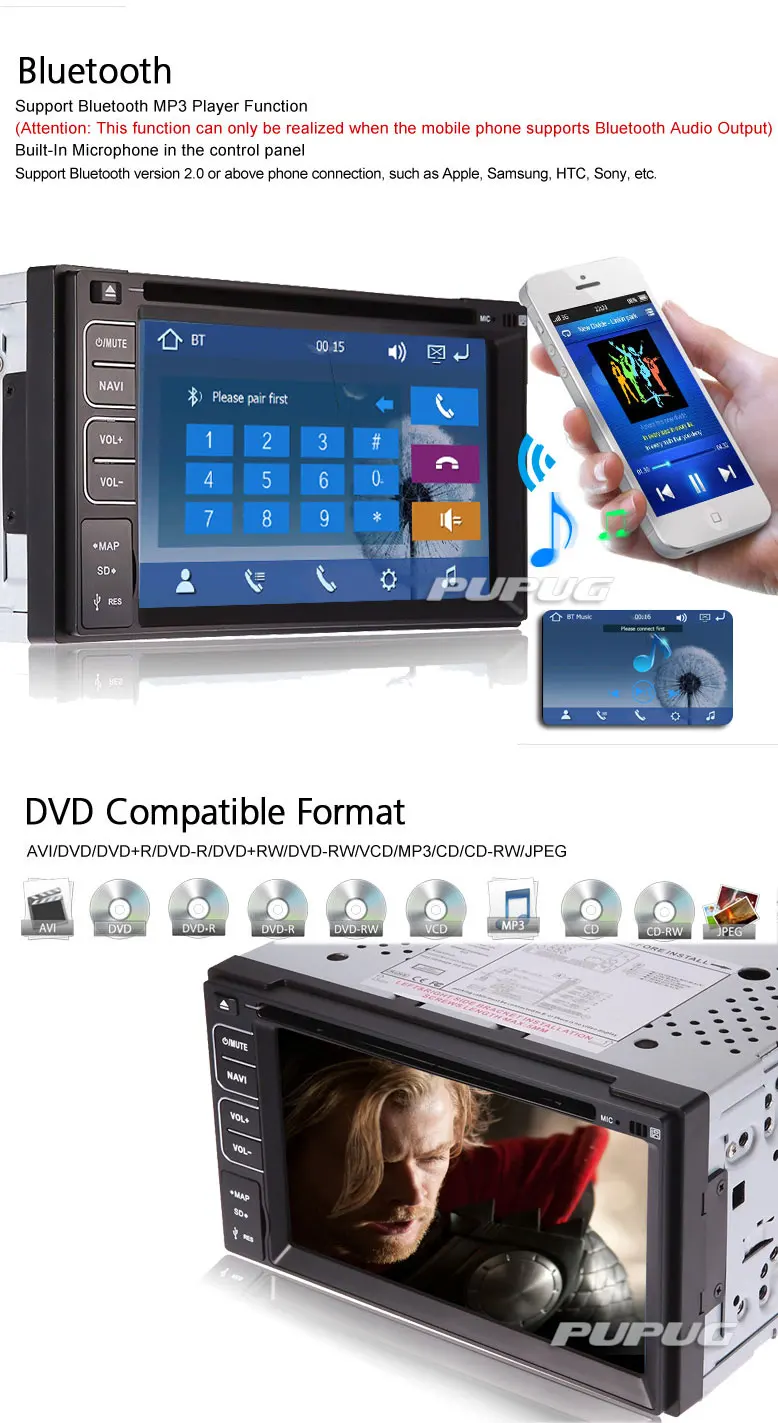 Discount FM AM AMP Radio Touchscreen SD GPS Stereo MP3 Music Car DVD Player Movie Map 6.2" EQ CAM Autoradio Navigator RDS Sub 6 Discount FM AM AMP Radio Touchscreen SD GPS Stereo MP3 Music Car DVD Player Movie Map 6.2" EQ CAM Autoradio Navigator RDS Sub 6