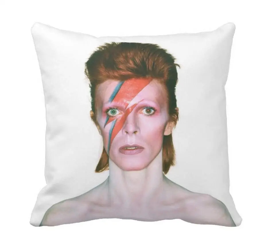David Bowie magical eyes 18x18 inch Soft Glossy Throw