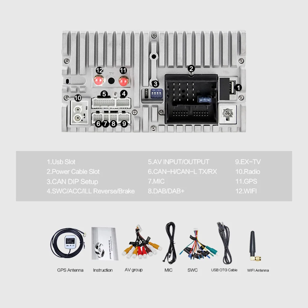 Автомобильный dvd плеер Eunavi 8 ядер Android 9 0 2 Din для VW GOLF JETTA POLO TOURAM PASSAT B6 GPS Navi стерео