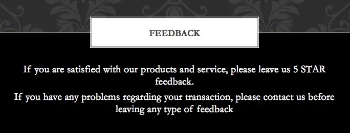 feedback