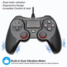USB проводной игровой контроллер джойстика для PS4/PS3 вибрации Gmapad джойстик геймпады для PlayStation4/ПК Win7/8/10 пульта