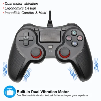 

USB Wired Game Controller Joypad For PS4/PS3 Vibration Gmapad Joystick Gamepads For PlayStation4/PC Win7/8/10 Controle