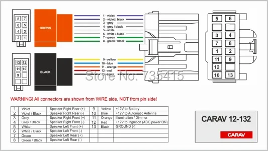 CARAV 07-003 Car Radio Installation Trim Fascia Panel