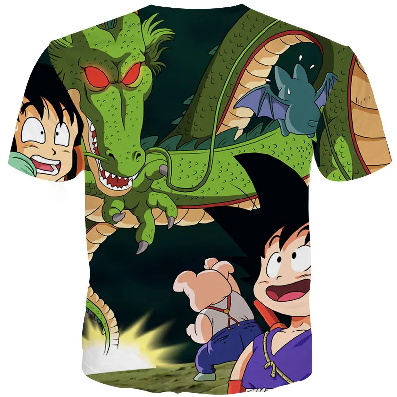 YOUTHUP Летние футболки мужские с принтом аниме Dragon Ball 3D футболка Oogway Tees Master Roshi Мужская футболка уличная одежда размера плюс