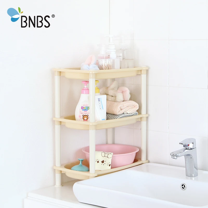 BNBS المطبخ التوابل الرف تخزين الرف متعددة الوظائف الحمام غرفة المعيشة سطح المكتب البلاستيك 3 طبقة الرفوف منظم رف