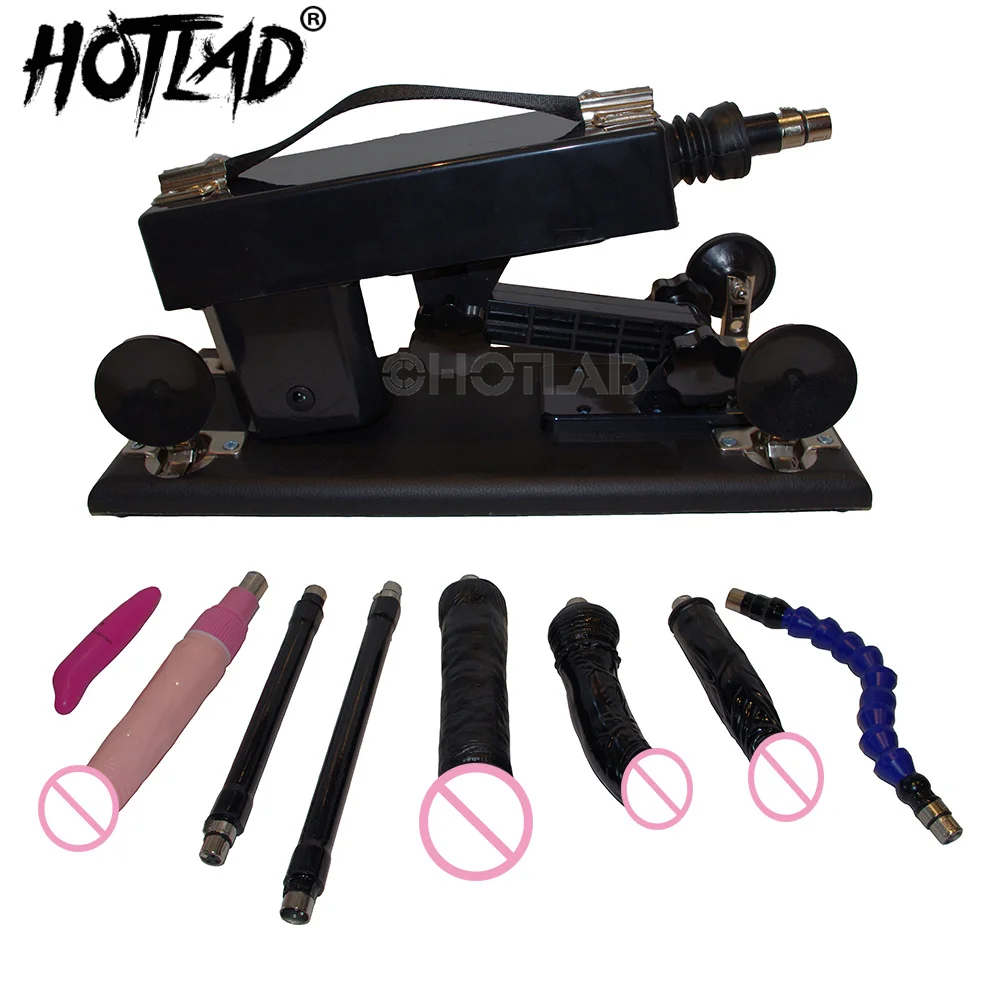 Sex Machine For Women With Vibrating Black Dildo Folding -8638