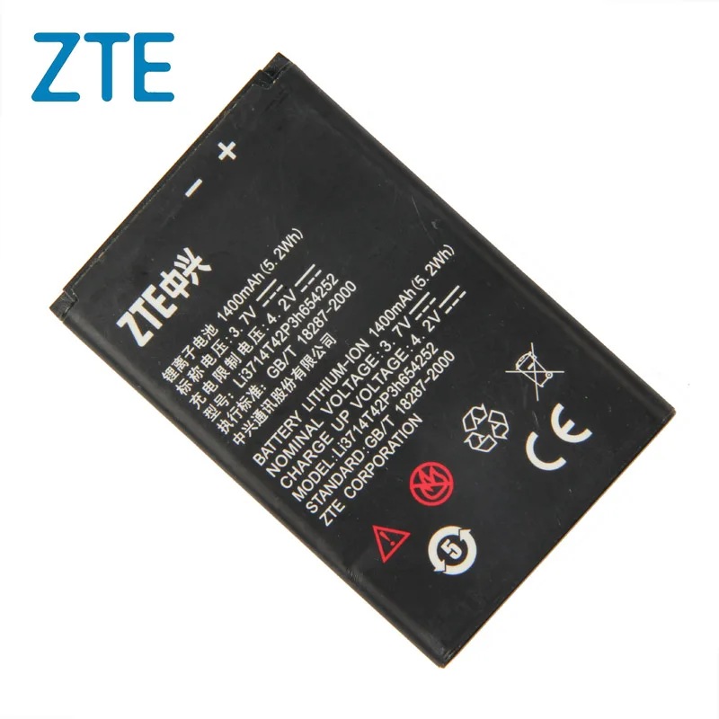 

Original ZTELi3714T42p3h654252 Phone battery For ZTE U809 V809 1400mAh