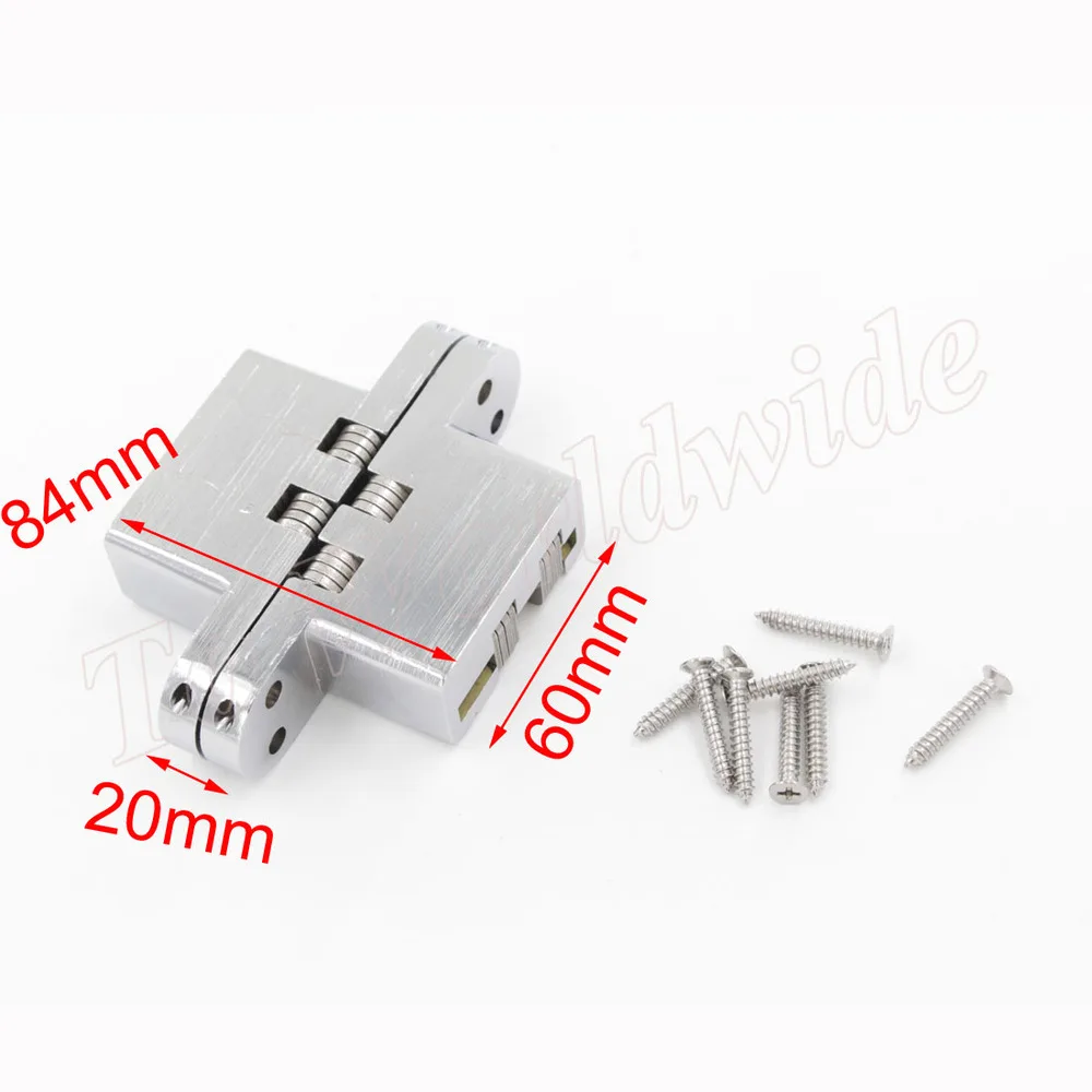 

NO.6 Zinc Alloy Hidden Hinges 84 x 60mm Cross Door Hinge