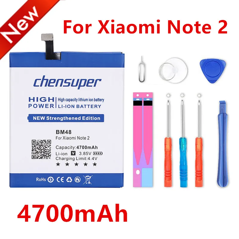 

new 4700mAh BM48 Battery for Xiaomi Note 2 Note2 battery In Stock