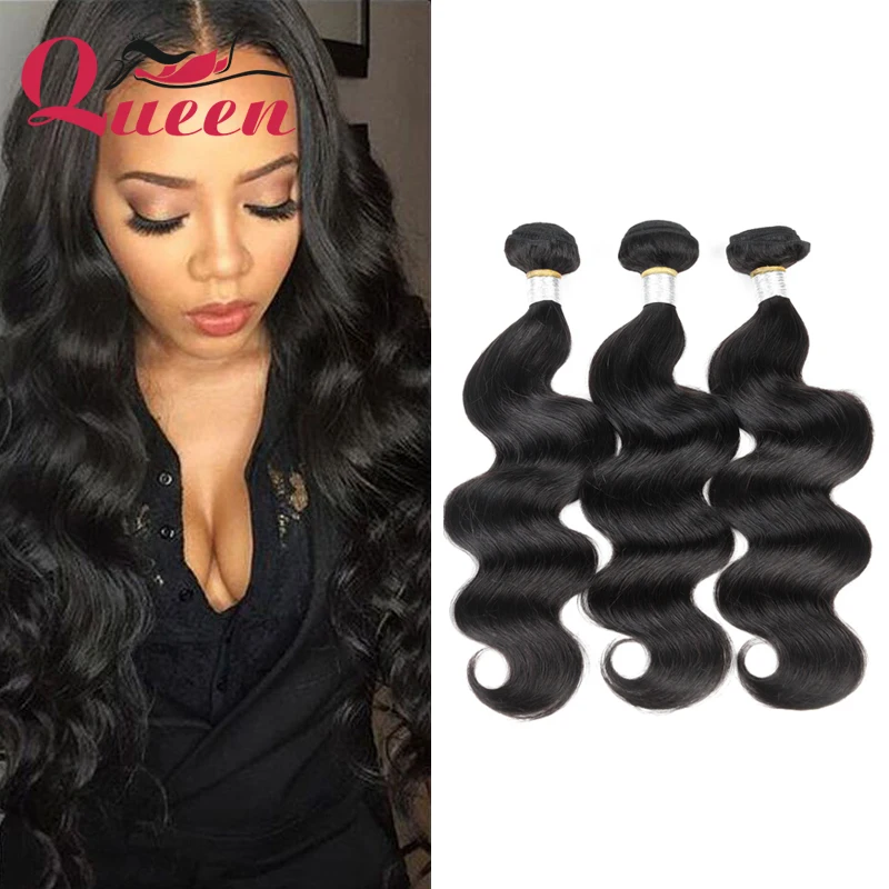

Queen Hair Products Top Selling Brazilian Body Wave 3Pcs Brazilian Hair Weave Bundles Human Hair Brazilian Virgin Hair Extension