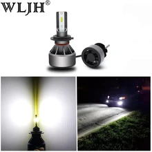 WLJH 2x High Power 60W 6000LM H7 Led H11 H4 Led Light Hi Low Beam Car