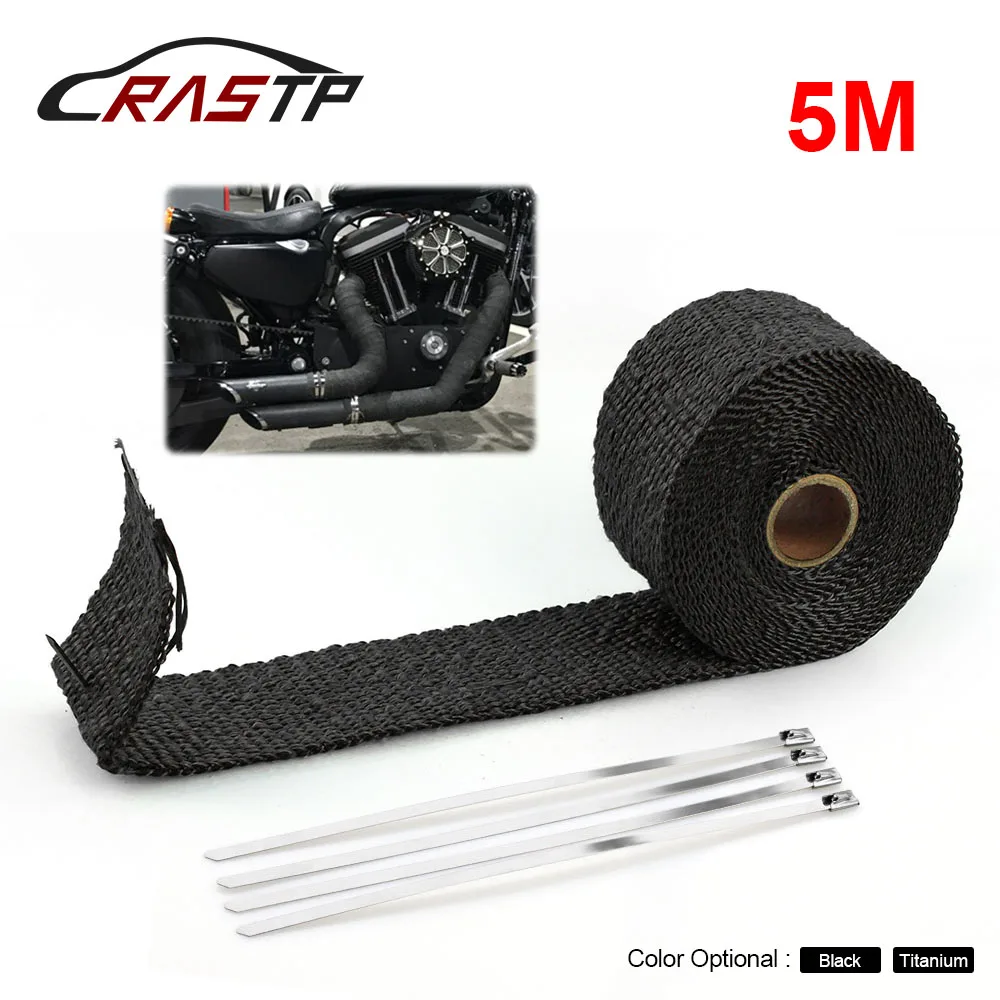 

Universal 5M Heat Shield Thermo Turbo Wrap Tape For Motorcycle Exhasut Pipe Reflective Insulation Kit Refit Design RS-CR1007