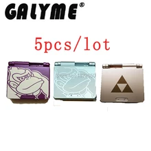 5 шт./партия, 3 версии, синий/фиолетовый/золотой цвет, пластиковый корпус для ремонта, мультяшная оболочка для GBASP DMG GBO, чехол с винтами, объектив