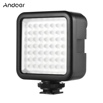 

Andoer W49 Dimmable Camcorder Video Lighting Mini Interlock Camera LED Panel Light for Canon Nikon Sony A7 DSLR