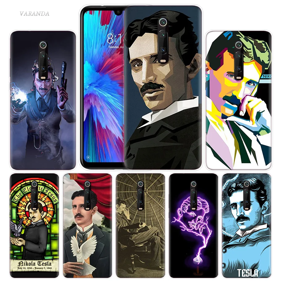 

Nikola tesla Case for Xiaomi Redmi Note 7 7S K20 Y3 GO S2 6 6A 7A 5 Pro MI Play A1 A2 8 Lite Poco F1 Silicone Phone Bags Cover