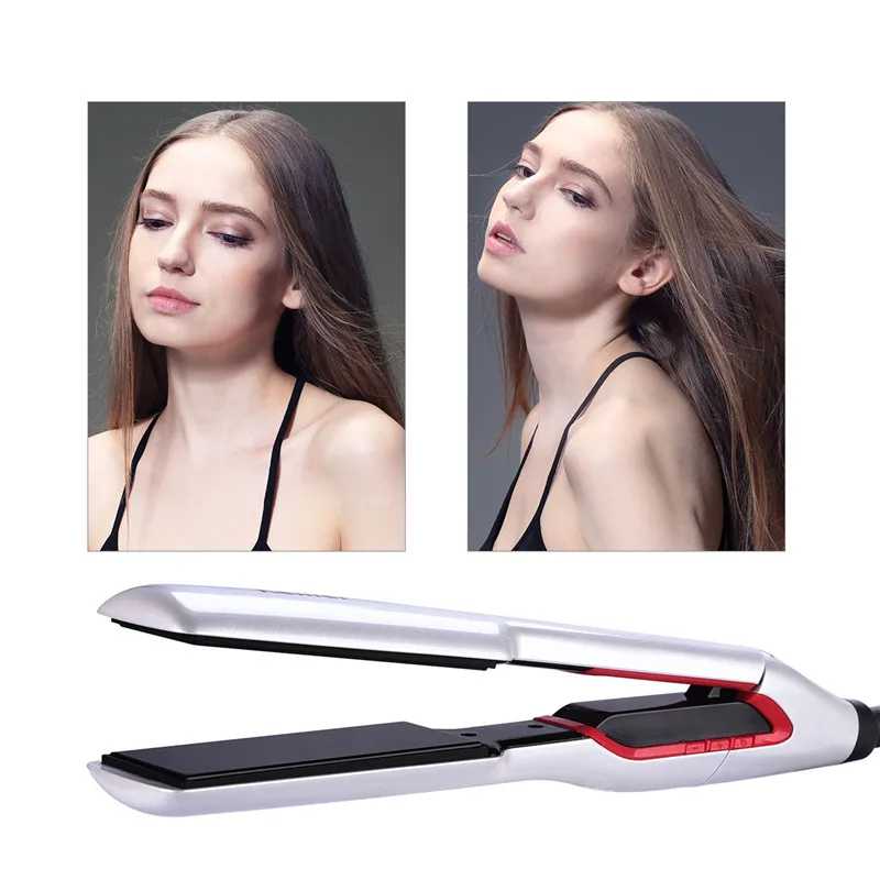 

LCD Digital Temperature Control Flat Iron Straightening Irons Professional Ceramic Fast Heating Hair Straightener Styling Tools