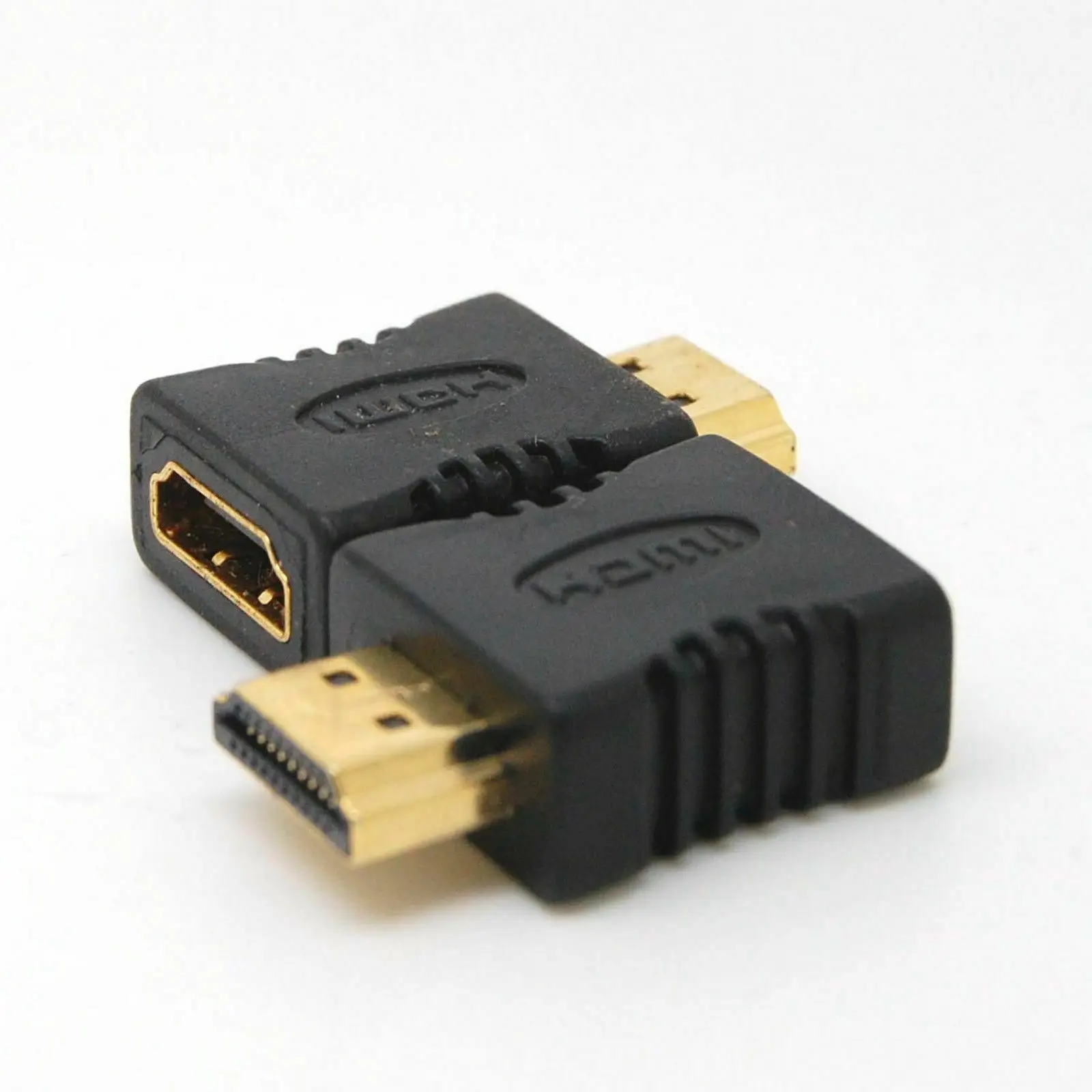 10 قطعة HDMI الإناث إلى الذكور HDMI F/M HD التلفزيون الذهب مطلي محول تحويل