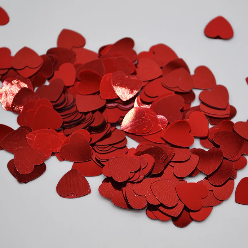 Sparkling Arclic Confetti Solid Color Heart Confetti DIY Love For Wedding Party Table Decorative Supplies 500pcs