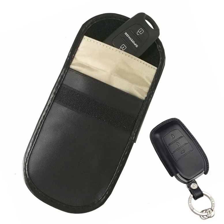 RFID Щит электромагнитный автомобильный чехол для ключей Faraday замок-клетка сигнальная Блокировка сумка для автомобиля сумка для ключей CarCard пакет