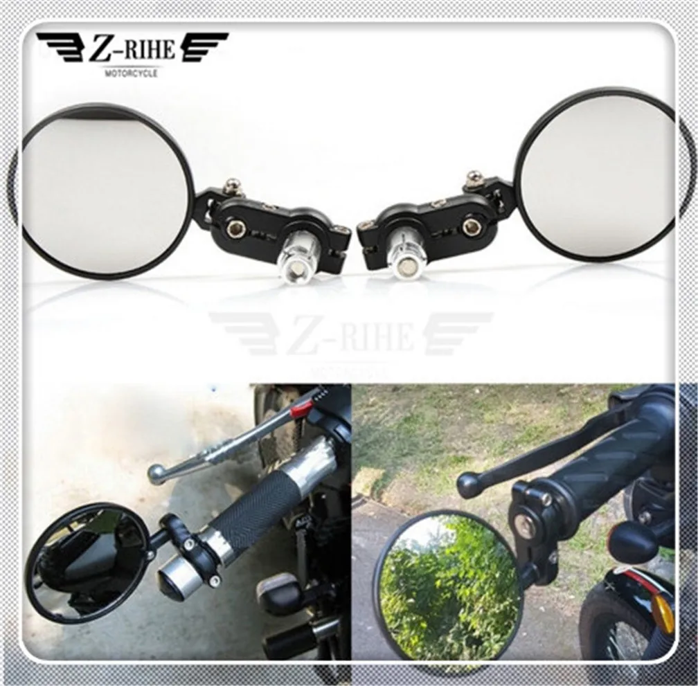

Motorcycle Handlebar Rear View Side Mirror Rearview Universal for Triumph Bonneville SE Daytona 675 675R Scrambler 865cc
